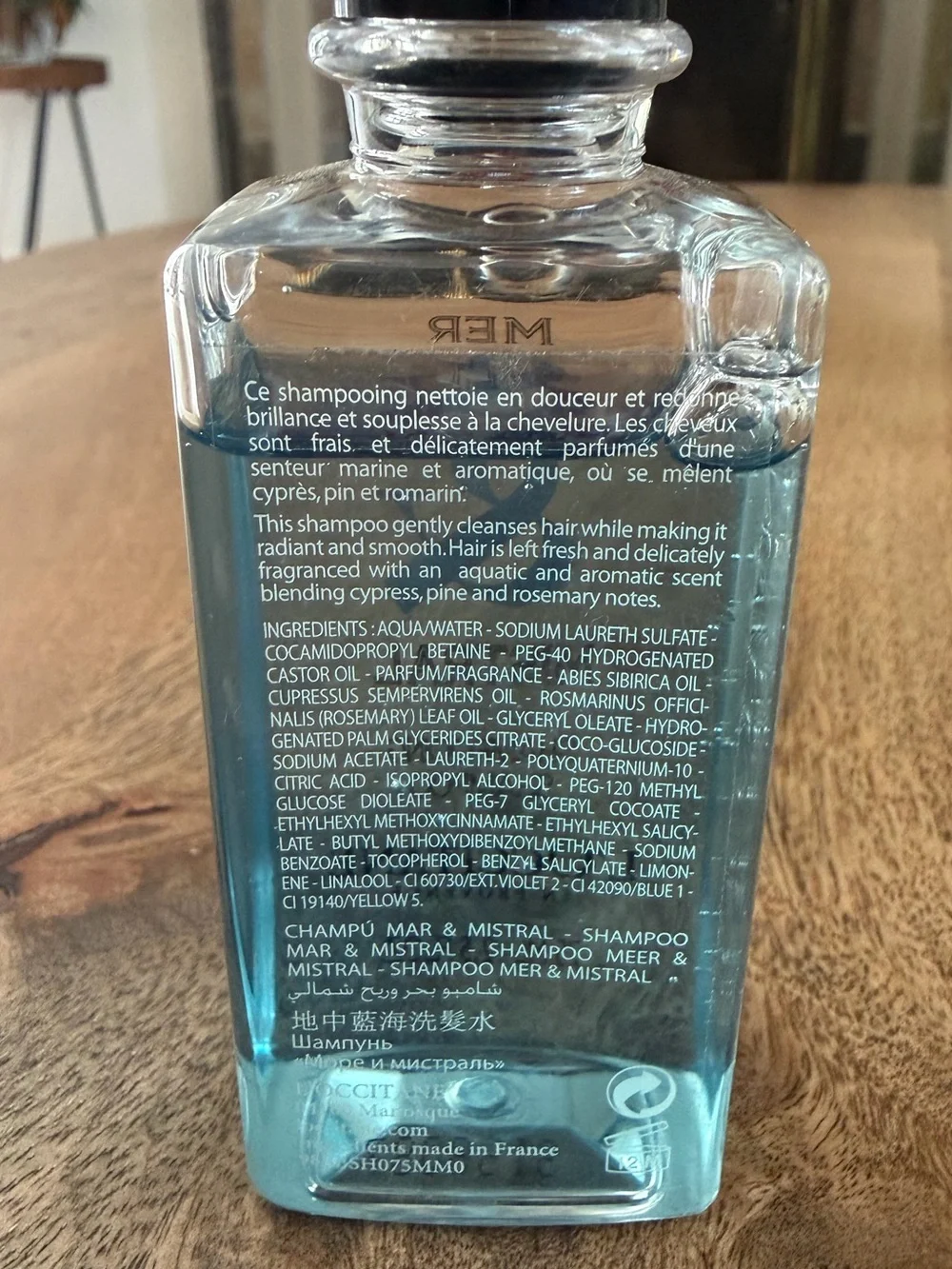 L'OCCITANE Mer & Mistral Shampoo 75ML 2.5OZ - Picture 3 of 5
